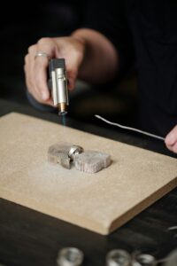 Soldering Silver Ring With Torch