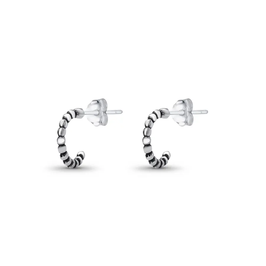 Brinco Gout Meia Ball Lua Prata 925