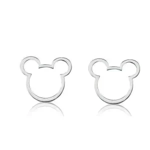 Brinco Gout Mickey Vazado M Prata 925